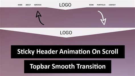 So the header will slide from -200px to 0, giving a smooth slide-in effect with the help of CSS transition. . Sticky header smooth transition css codepen